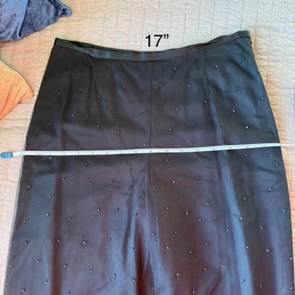 Ann Taylor Black Pants with Sequins Size: 2 - Picture 7 of 8